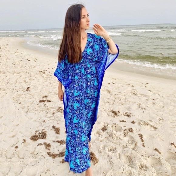 Anthropologie Rujuta Sheth Marley Cinched Kaftan - Picture 4 of 9